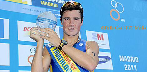 Gómez Noya wurde Dritter in der Madrider Runde der Weltmeisterschaft 2011. | ADG