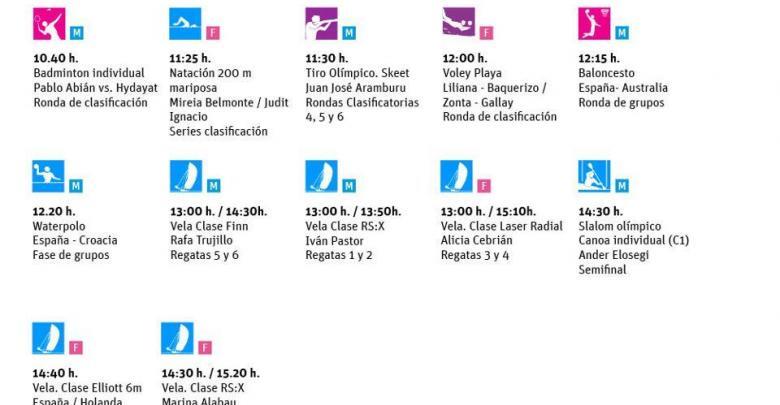 ¿Que puedes ver hoy 31 de Julio en los Juegos Olímpicos?