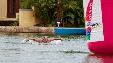 Brenton Williams swam 17 kilometers in 6 hours 20 minutes, all butterfly style