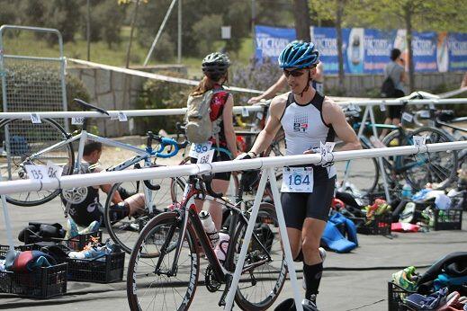 Secteur de l'énergie d'un cycliste Ironman