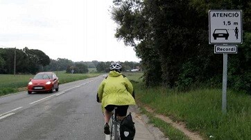 Colabora con la seguridad y respeto para los ciclistas 