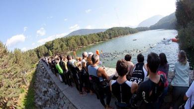 Salida de natación en el lago d’Engolasters