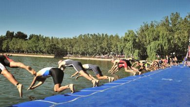 Natación en casa de campo