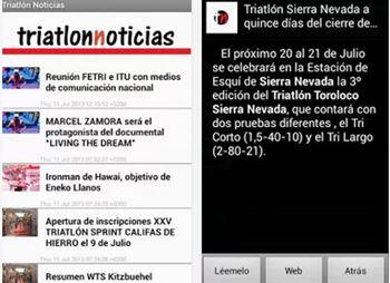 Notizie sul triathlon sul tuo telefonino