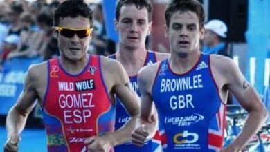 Gomez Noya et les frères Brownlee