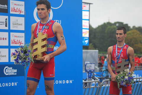 Javier Gómez Noya et Mario Mola