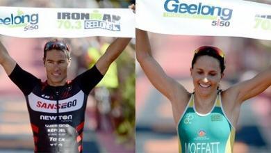 Craig Alexander and Emma Moffat win in the ironman 70.3 of Geelong