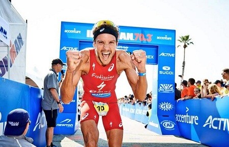 Jan Frodeno beats ironman 70.3 Calilfornia's record