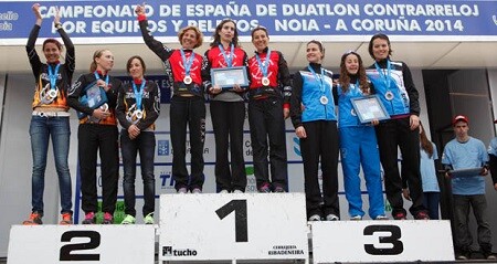 Campioni spagnoli della staffetta di duathlon