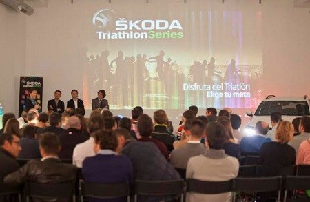 Präsentation der ŠKODA Triathlon-Serie