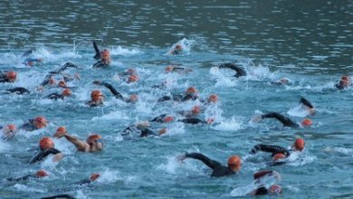 Nager dans l'eau libre