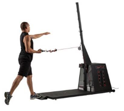 exercises in eccentric overload with Versapulley isoinertial machine