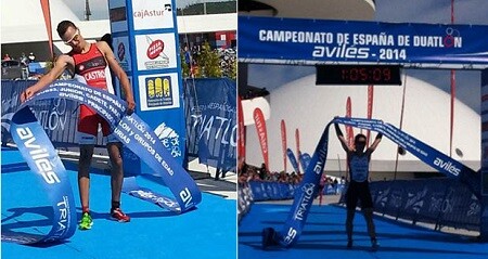 Miriam Casillas e David Castro Duathlon Campeões de Espanha