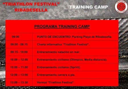 Triathlon Festival Ribadesella Training Camp