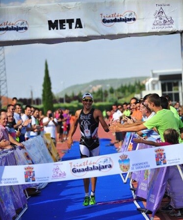 Gustavo Rodriguez en el Triatlón de Guadalajara