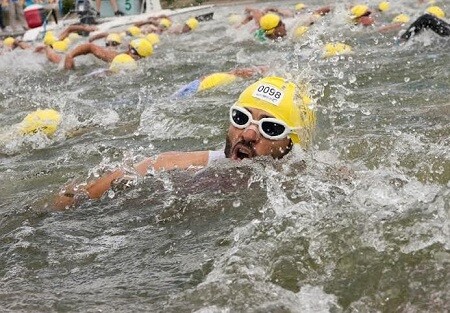 Triathlon Hafen von Sevilla