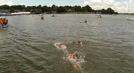 Les courants dans les compétitions en eau libre.