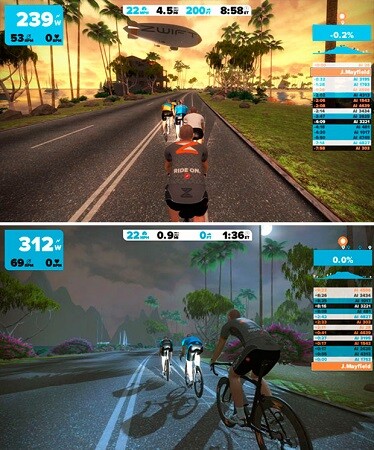 Zwift, un  juego online para entrenar con el  en rodillo