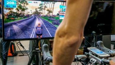 Zwift, an online game to train with the roller