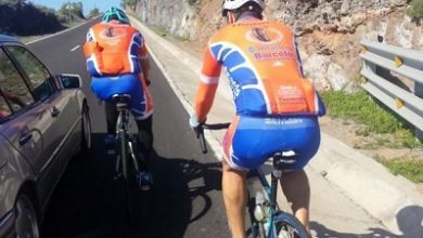 Sorpasso spericolato di un ciclista