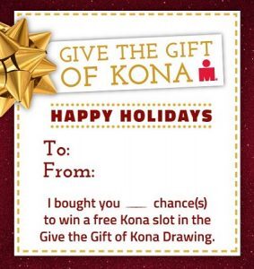 Geschenk für Kona 2015