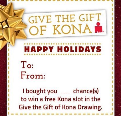 Cadeau pour Kona 2015