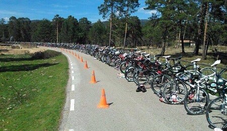 Caixas no Duathlon de longa distância El Amogable