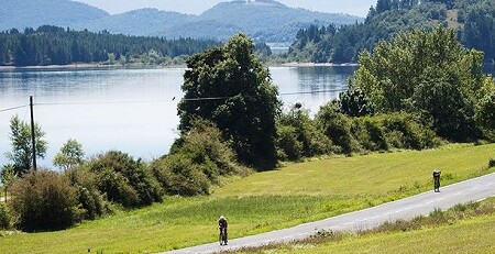 Radsportsektor des Triathlon von Vitoria