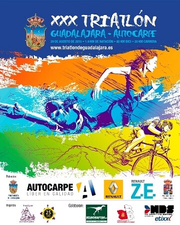 Cartel Triatlón de Guadalajara 2015