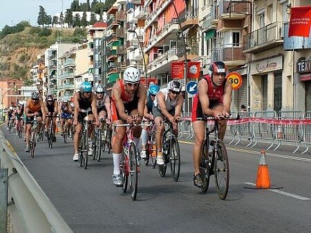 Verwendung von Kupplungen im Triathlon-Peloton