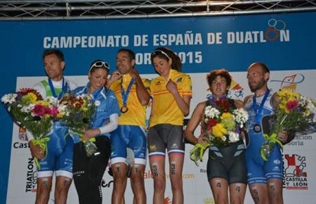 Podio Campionato Spagna 2015 a Soria