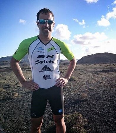 Eneko Llanos entrenando en Lanzarote