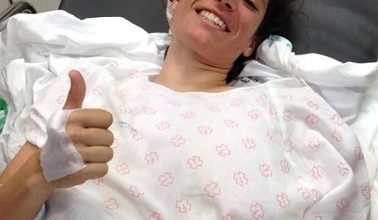 Aida Valió recovers from her accident