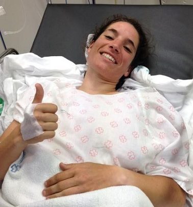 Aida Valió se recupera de seu acidente