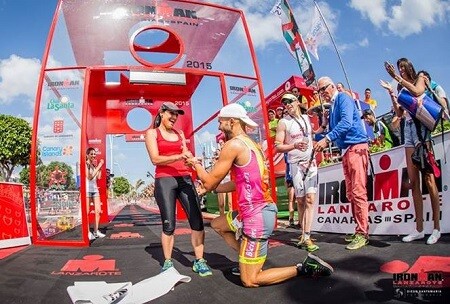 Pedido de Mão no Ironman de Lanzarote