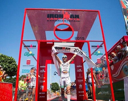 Alessandro Degasperi wins the Ironman of Lanzarote