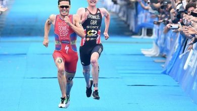 Sprint en Yohokama de Javier Gómez Noya y Alistair Brownlee