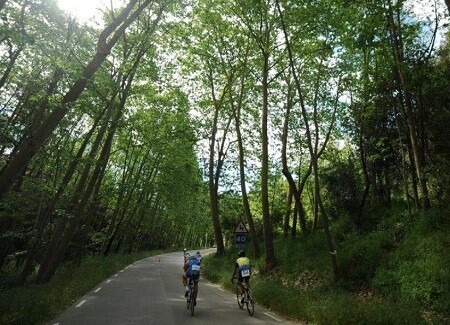 Setor de ciclismo do Ironman 70.3 Barcelona