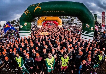 Departure at the Ironman Lanzarote