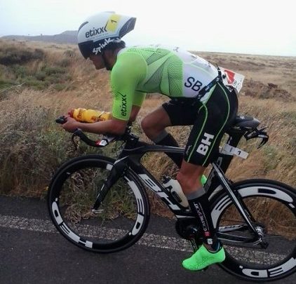 Miquel Blanchar no ciclismo do ironman de Lanzarote