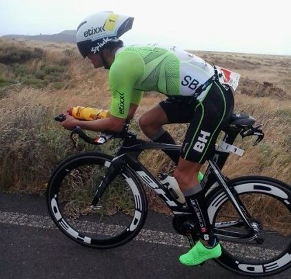 Miquel Blanchar in Lanzarote ironman cycling