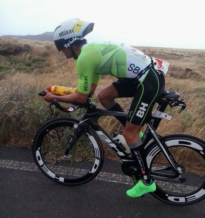 Miquel Blanchar nel ciclismo all'Ironman di Lanzarote