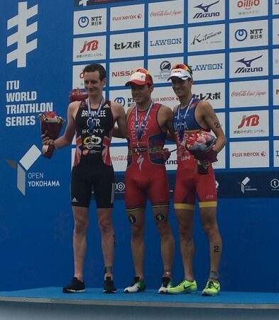 Podium de las series Mundiales de Yokohama