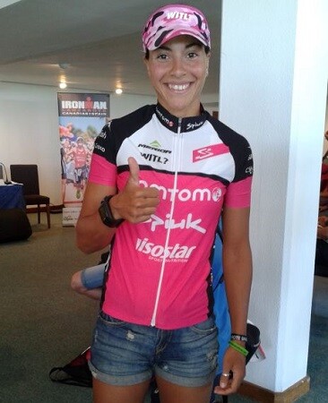 Saleta Castro prima dell'Ironman Lanzarote