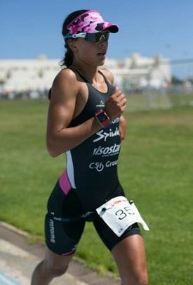 Saleta Castro in the Volcano Triathlon