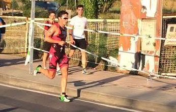 Javier Gómez Noya corriendo en Pontevedra