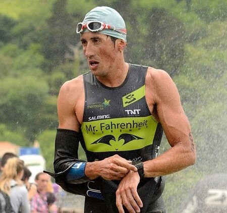 Gustavo Rodríguez compitiendo en el Zarautz