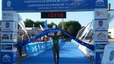 Joselyn Brea consiguiendo la victoria en Pontevedra