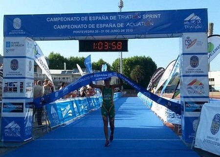 Joselyn Brea getting the victory in Pontevedra