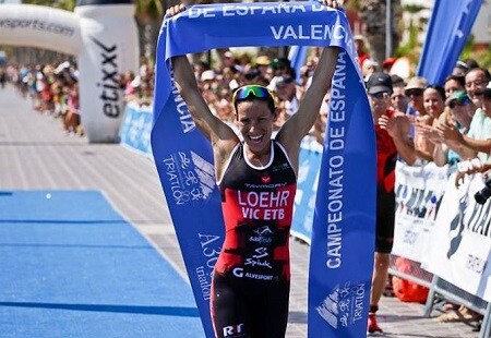 Sara Loehr ganando el Campeonato de España MD